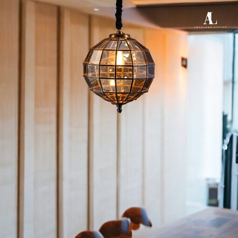 Amber Globe Pendant