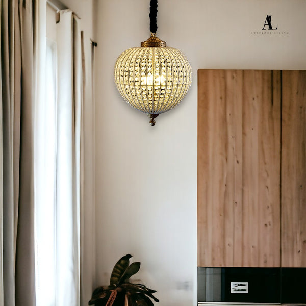 Beaded Heart Chandelier