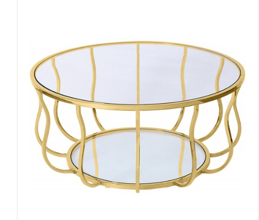 Iron And Glass Coffee Table