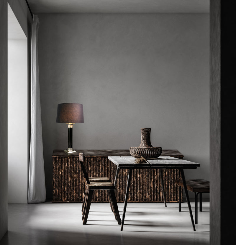 Brass And Iron Table Lamp