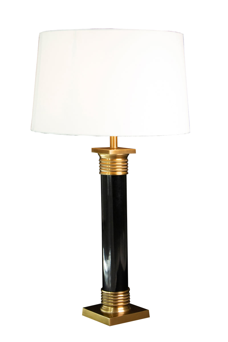 Brass And Iron Table Lamp