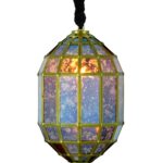 Brown Mercury Glass Capsule Pendant