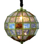 Brown Mercury Glass Ball Pendant