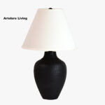 Contemporary Textured Metal Table Lamp Large