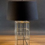 Brass And Clear Glass Table Lamp