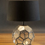 Brass And Clear Glass Table Lamp