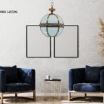 MODERN DESIGN BRASS FINISHED BALL PENDANT LIGHT