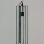 Cylindrical Beveled Glass Pendant Big