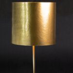 BEAUTIFUL STEEL AND MARBLE TABLE LAMP