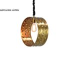 STEEL RING NICKLE PLATED PENDANT LIGHT SMALL