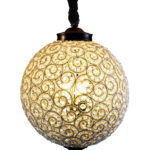 Beaded Globe Chandelier Large
