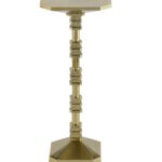 Metal Casted Brass Antique Finished Side Table