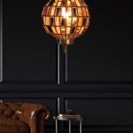 BONE PLATES FITTED BALL PENDANT LIGHT SMALL