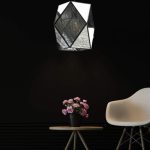 BRASS AND MERCURY GLASS PENDANT LIGHT