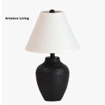 Contemporary Textured Metal Table Lamp Small