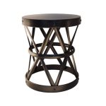 Cross Style Design Iron Stool Large