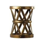 Cross Style Design Iron Stool Large