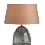 Grey Luster Glass Table Lamp