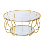 Iron And Glass Coffee Table