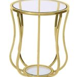 Iron And Glass Side Table