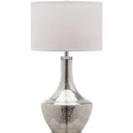 Nickel Plated Aluminium And Glass Table Lamp