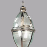 Fluted Glass Balloon Shape Pendant Light On Sale