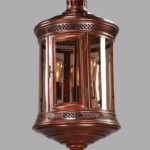 Brass And Cooper Finished Pendant Light On Sale