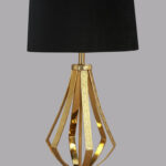 Aluminium And Brass Antique Table Lamp On Sale