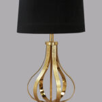 Aluminium And Brass Antique Table Lamp On Sale