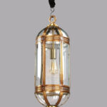 Brass And Glass Capsule Pendant Small Light On Sale