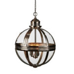 Modern Design Bronze Ball Pendant Light Large