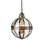 Modern Design Nickel Finished Ball Pendant Light Medium