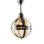 Modern Design Nickel Finished Ball Pendant Light Small